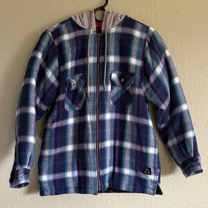 Plaid Kids Jacket with Hood